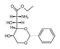 2-amino-O4,O6-((Ξ)-benzylidene)-2-deoxy-D-gluconic acid ethyl ester