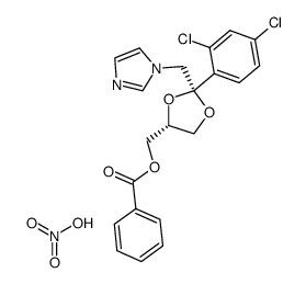 ((2R,4R)-2-((1H-imidazol-1-yl)methyl)-2-(2,4-dichlorophenyl)-1,3-dioxolan-4-yl)methyl benzoate nitrate