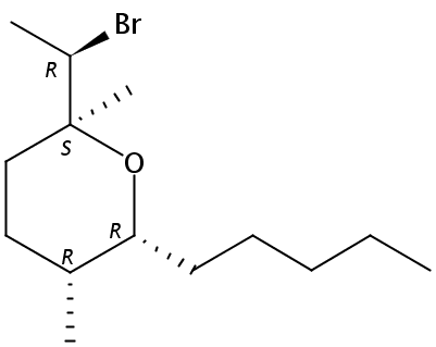 (1'R,2S,5R,6R)-2-(1'-bromoethyl)-2,5-dimethyl-6-pentyltetrahydropyran