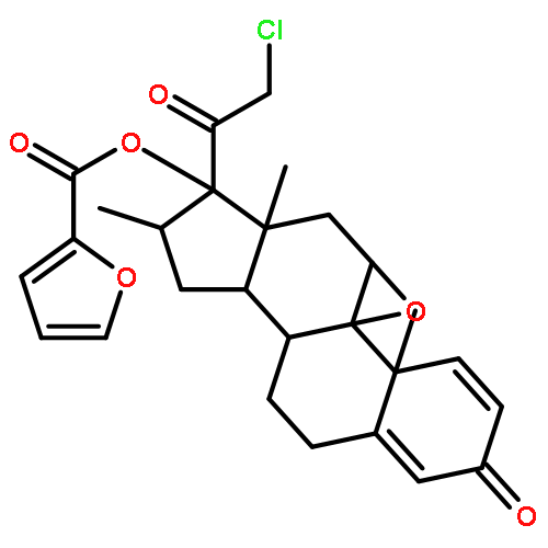 21-氯-17alpha-[(2-呋喃基碳二甲基苯基)氧基]-9beta,11beta-氧代-16alpha-甲基孕甾-1,4-二烯-3,20-二酮
