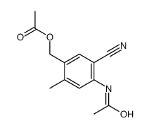 (4-acetamido-5-cyano-2-methylphenyl)methyl acetate