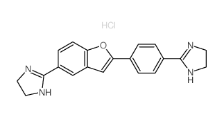 2-[4-[5-(4,5-dihydro-1H-imidazol-2-yl)-1-benzofuran-2-yl]phenyl]-4,5-dihydro-1H-imidazole
