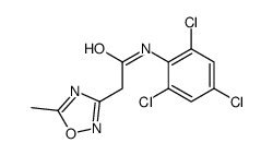 2-(5-methyl-1,2,4-oxadiazol-3-yl)-N-(2,4,6-trichlorophenyl)acetamide