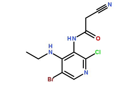 N-[5-Bromo-2-chloro-4-(ethylamino)-3-pyridinyl]-2-cyanoacetamide
