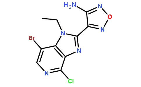 4-(7-溴-4-氯-1-乙基-1H-咪唑并[4,5-c]吡啶-2-基)-1,2,5-噁二唑-3-胺