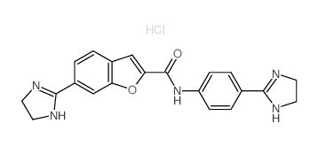 6-(4,5-dihydro-1H-imidazol-2-yl)-N-[4-(4,5-dihydro-1H-imidazol-2-yl)phenyl]-1-benzofuran-2-carboxamide,hydrochloride