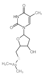 1-[5-(dimethylarsanylsulfanylmethyl)-4-hydroxyoxolan-2-yl]-5-methylpyrimidine-2,4-dione