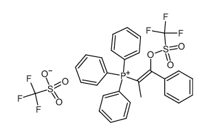 (Z)-triphenyl(1-phenyl-1-(((trifluoromethyl)sulfonyl)oxy)prop-1-en-2-yl)phosphonium trifluoromethanesulfonate