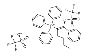 (Z)-triphenyl(1-phenyl-1-(((trifluoromethyl)sulfonyl)oxy)hex-1-en-2-yl)phosphonium trifluoromethanesulfonate
