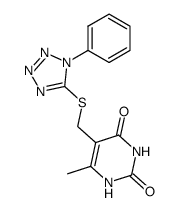 6-methyl-5-(((1-phenyl-1H-tetrazol-5-yl)thio)methyl)pyrimidine-2,4(1H,3H)-dione