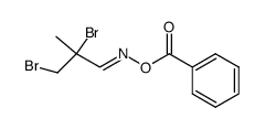 O-benzoyl-2,3-dibromo-2-methylpropanal oxime