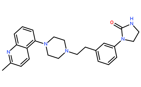 1-[3-[2-[4-(2-甲基-5-喹啉基)-1-哌嗪基]乙基]苯基]-2-咪唑烷酮