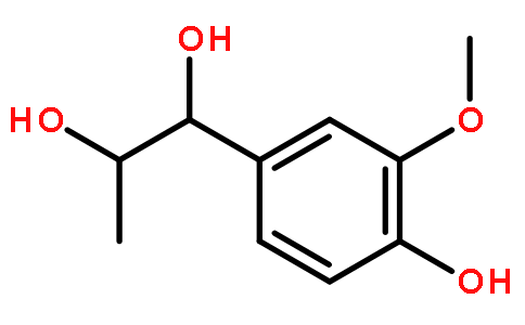 (1R,2R)-REL-1-(4-羟基-3-甲氧基苯基)-1,2-丙二醇 erythro对照品(标准品) | 848031-94-7