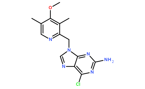 6-氯-9-[(4-甲氧基-3,5-二甲基-2-吡啶基)甲基]-9H-嘌呤-2-胺
