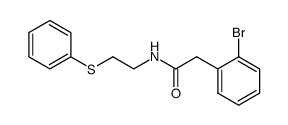 2-(2-bromophenyl)-N-(2-(phenylthio)ethyl)acetamide
