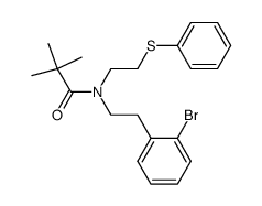 N-[2-(2-bromophenyl)ethyl]-N-(2-(phenylthio)ethyl)2,2-dimethylpropionamide
