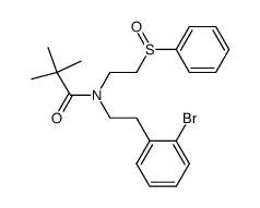 N-[2-(2-bromophenyl)ethyl]-N-(2-(phenylsulfinyl)ethyl)-2,2-dimethylpropionamide