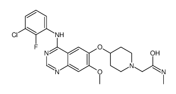 4-(3-氯-2-氟苯胺基)-7-甲氧基-6-[[1-(N-甲基氨基甲酰甲基)哌啶-4-基]氧基]喹唑啉
