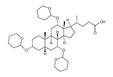 tris-tetrahydropyranyl ether of cholic acid