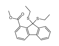 methyl 9,9-bis(ethylthio)fluorene-1-carboxylate