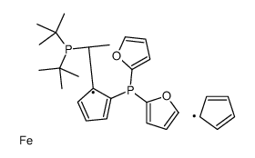 (R)-1-{(SP)-2-[二(2-呋喃基)膦基]二茂铁基}乙基二叔丁基膦