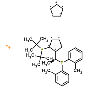 (R)-1-[(SP)-2-(二叔丁基膦)二茂铁基]乙基双(2-甲基苯基)膦 622891