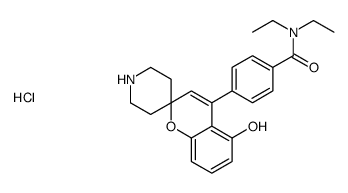 N,N-二乙基-4-(5-羟基螺[2H-1-苯并吡喃-2,4''-哌啶]-4-基)苯甲酰胺盐酸盐