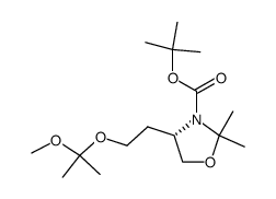 (4S)-4-[2-(1-methoxy-1-methylethoxy)ethyl]-2,2-dimethyloxazolidine-3-carboxylic acid tert-butyl ester