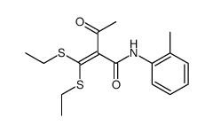 2-(bis(ethylthio)methylene)-3-oxo-N-(o-tolyl)butanamide