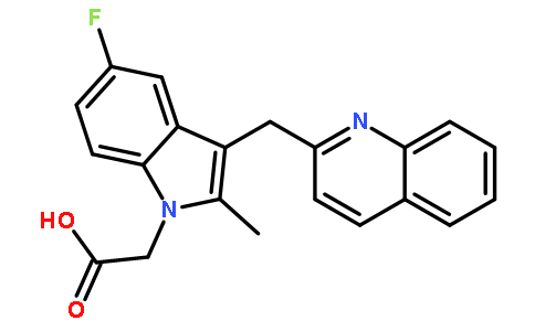 [5-氟-2-甲基-3-(喹啉-2-基甲基)吲哚-1-基]乙酸
