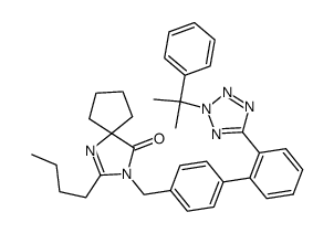 2-butyl-3-{2'-[2-(1-methyl-1-phenyl-ethyl)-2H-tetrazol-5-yl]-biphenyl-4-ylmethyl}-1,3-diaza-spiro[4.4]non-1-en-4-one