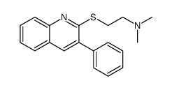 N,N-dimethyl-2-(3-phenylquinolin-2-yl)sulfanylethanamine