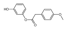 (4-methoxyphenyl)acetic acid-3-hydroxyphenyl ester