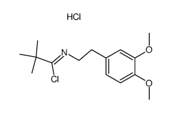 N-[2-(3,4-Dimethoxyphenyl)-ethyl]-2,2-dimethylpropionsaeureimidchlorid Hydrochlorid