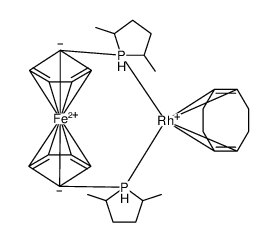 1,1-双((2R,5R)-2,5-二甲基磷杂环戊烷)二茂铁(环辛二烯)铑(I)