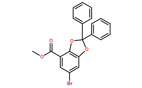 methyl 6-bromo-2,2-diphenyl-1,3-benzodioxole-4-carboxylate