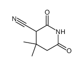 4,4-dimethyl-2,6-dioxo-piperidine-3-carbonitrile