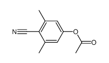 4-acetoxy-2,6-dimethyl-benzonitrile