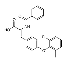 (Z)-2-benzamido-3-(4-(2-chloro-6-methylphenoxy)phenyl)acrylic acid