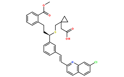 Montelukast impurity 17/Montelukast Acid Methyl Ester/1-[[[1-[3-[(1E)-2-(7-Chloro-2-quinolinyl)ethenyl]phenyl]-3-[2-(1-hydroxy-1-methylethyl)phenyl]propyl]thio]methyl]cyclopropaneacetic acid methyl ester