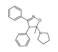 3,4-diphenyl-5-methyl-5-pyrrolidinyl isoxazoline