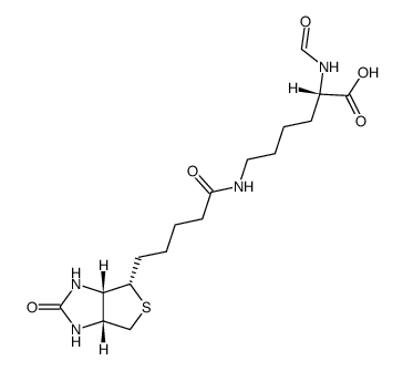 N2-formyl-N6-[5-((3aS)-2-oxo-(3ar,6ac)-hexahydro-thieno[3,4-d]imidazol-4t-yl)-valeryl]-L-lysine