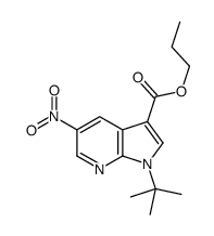 Propyl 1-(2-methyl-2-propanyl)-5-nitro-1H-pyrrolo[2,3-b]pyridine- 3-carboxylate