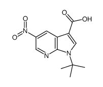 1-(1,1-二甲基乙基)-5-硝基-1H-吡咯并[2,3-B]吡啶-3-羧酸