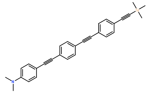 N,N-二甲基-4-((4-((4-((三甲基甲硅烷基)乙炔)苯基)乙炔)苯基)乙炔)苯胺