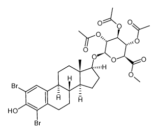 methyl 2,4-dibromo-3-hydroxyestra-1,3,5(10)-trien-17β-yl-2,3,4-tri-O-acetyl-β-D-glucopyranosuronate