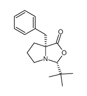 (2R,5R)-5-benzyl-2-tert-butyl-1-aza-3-oxabicyclo(3.3.0)octan-4-one