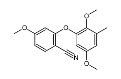2-(2,5-dimethoxy-3-methyl-phenoxy)-4-methoxy-benzonitrile