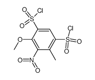 5-methoxy-6-nitro-toluene-2,4-disulfonyl chloride