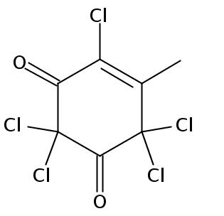 2,2,4,6,6-pentachloro-5-methyl-cyclohex-4-ene-1,3-dione